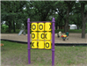 Tic tac Toe board in playground