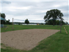 Sand volleyball court