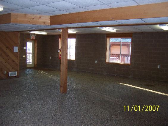 First floor with windows